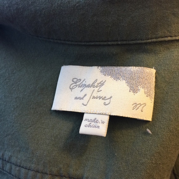 Elizabeth and James Green Army Cargo Jacket - Picture 3 of 8
